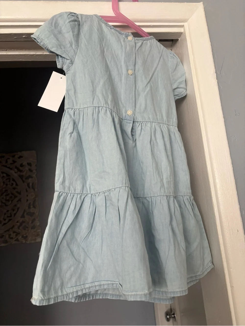OshKosh B'gosh Light Blue Denim Smocked Girl's Dress